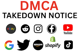 remove takedown defaming harassing harmful negative link social media and dmca
