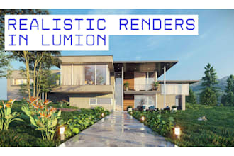 professional 3d rendering visualization in lumion