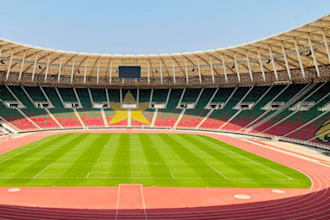 make realistic 3d stadium animation,3d gym stadium animation, sport facility
