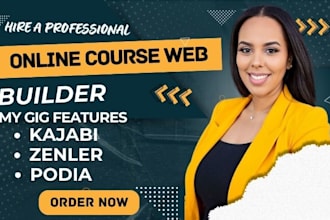 build zenler kajabi podia thinkific online course website setup sales funnel