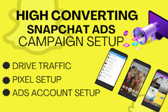 setup snapchat traffic marketing video ads facebook campaign promotion