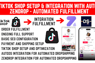 setup tiktok shop upload product listing via autods zendrop automated fulfilment
