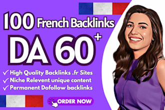 provide french link building with high da dofollow french SEO backlinks