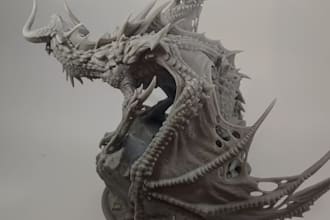 3d character design, monster and animal model with 3d render from image or idea