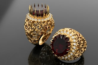 create the 3d jewelry cad design that you desire