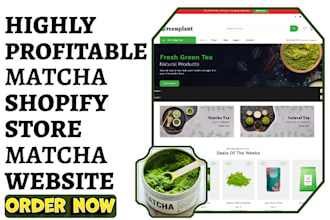 build matcha shopify green tea herbal cafe matcha coffee store matcha website
