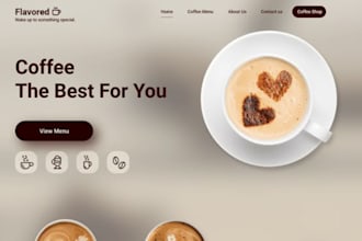 design coffee shopify store private label coffee website tea beverages store