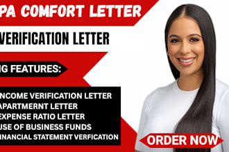 expert attestation CPA comfort letters CPA income verification letters financial
