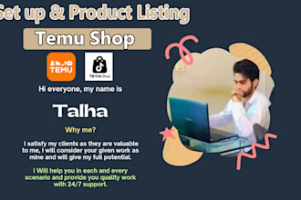setup temu shop temu product listing temu seller account tiktok shop tiktok ads