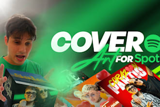 design a trendy album cover or single cover art