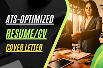 provide executive resume, ats friendly resume, cover letter and linkedin sevice