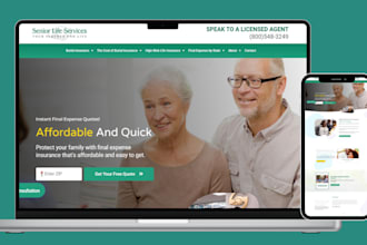 build burial insurance website final expense website for burial insurance leads