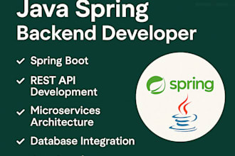 develop a scalable java spring boot backend solution