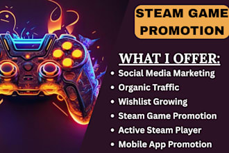 promote steam game to gain organic steam wishlist traffic steam game promotion