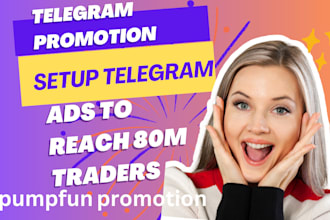 telegram promotion setup telegram ads pump fun promotion to reach 80m traders