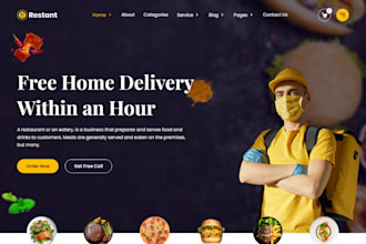 build a professional restaurant website with food delivery system wordpress