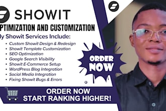 customize or redesign website template on showit, odoo, wix, duda site builder