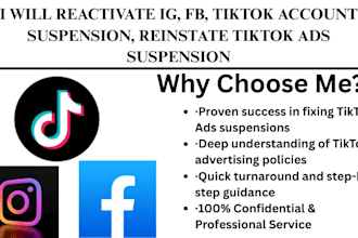 setup tiktok ads account, reactivate tiktok ads suspension issue