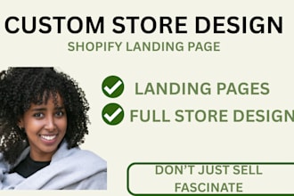 design result driven shopify landing page using replo