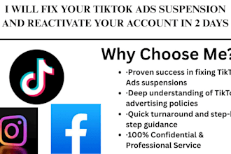 fix your tiktok ads center suspension, tiktok ads account reinstatement