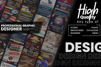 design any type of elegant flyers and much things