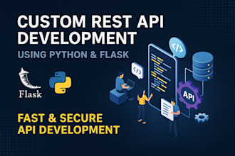 develop rest apis with python flask, fastapi, or django