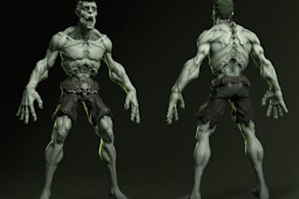 blender 3dcreature character,real time animate,vrml model,shapekey,ue5,metahuman