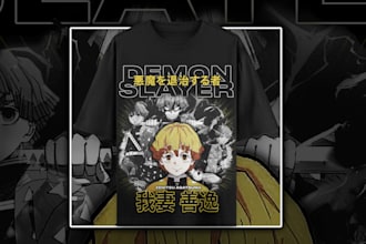 design next level custom anime tshirts for true fans