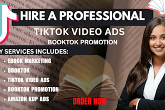 boost your book sales with booktok, book trailer and viral tiktok marketing
