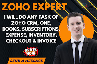 do any tesk of zoho one books subscription  expense inventory checkout invoice