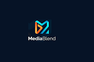 make a professional media logo with a creative touch