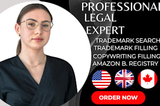 help you with trademark registration USA UK canada and amazon brand registry