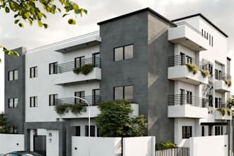 remodel master site plan, render luxury villa from 2d plan, storey building, cgi
