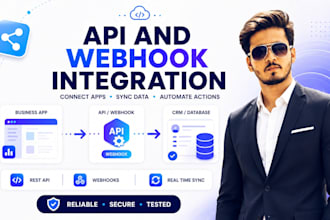 build API and webhook integration for your business apps