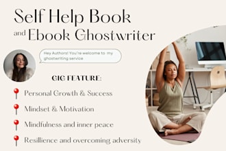 self help ebook ghostwriter nonfiction ghost book writer and KDP book writer
