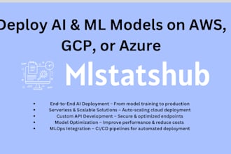 deploy ai and ml models on AWS, gcp, or azure