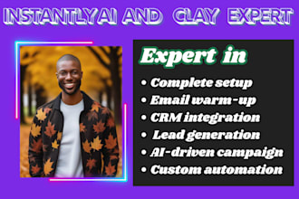 set up webflow gohighlevel on instantly ai and clay with expert automation clay