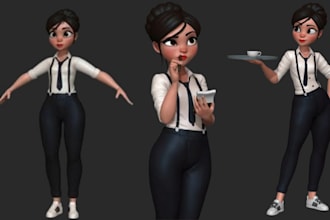3d character model 3d action figure 3d cartoon 3d bjd 3d animation daz3d blender