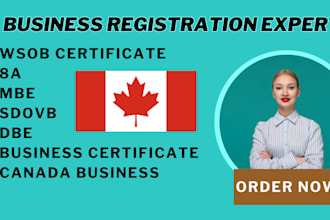 register your business  mbe wosb dbe 8a sdovb business registration in canada
