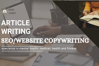 seo optimized website copywriting for mental health medical articles and ebook