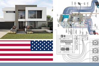 create mep drawings hvac designs and electrical wiring plans