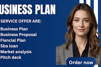 write topnotch a business pan business proposal  financial analysis , pitch deck