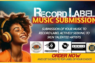 do record label submission to top active record label managers to get signed