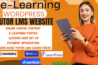 build elearning wordpress website with tutor lms learndash learnpress buddyboss