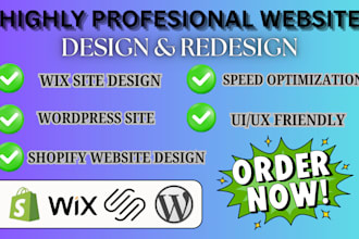 design, redesign, develop responsive wordpress, wix, weebly business website
