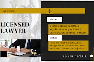 draft a professional cease and desist letter, demand letter, or legal notice