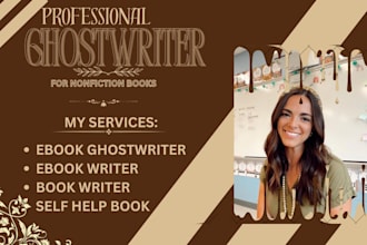be your self help ebook ghostwriter, self improvement book writer, growth ebook