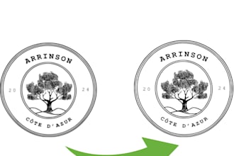 enhance and upgrade your logo to high quality resolution
