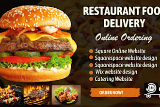 build square online restaurant food delivery website squarespace website design
