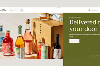 beverages ecommerce website wine shopify store sparkling water soda juice store